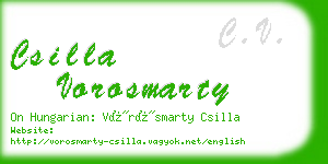 csilla vorosmarty business card